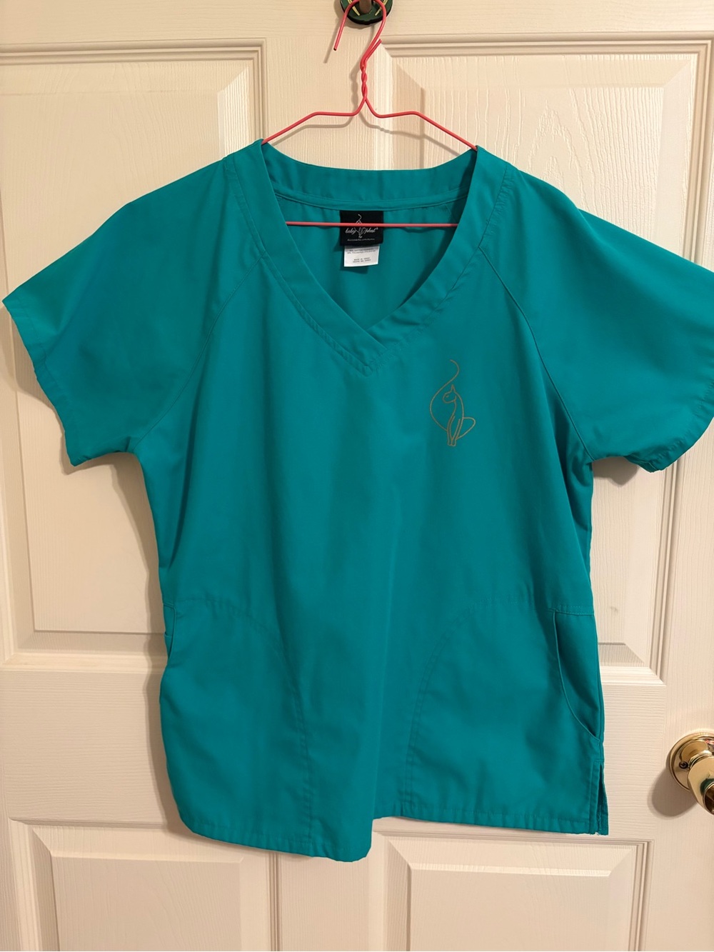 BABY PHAT SCRUB TOP — MEDIUM